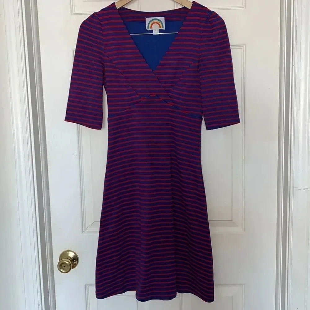 Ruby Belle Women’s Striped Flared Dress